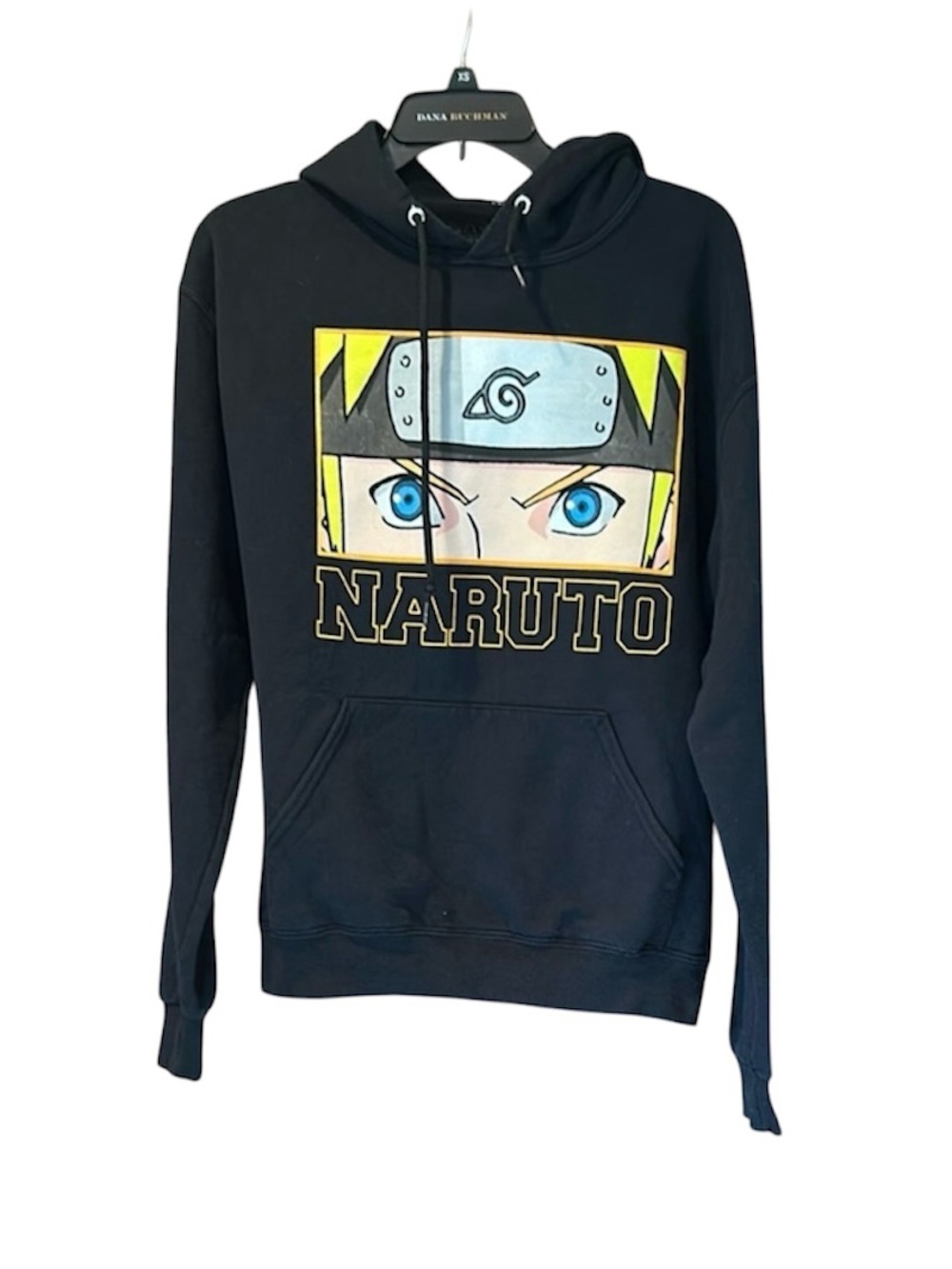 Naruto Shippuden Collection Hoodie Mens Medium Black Anime Graphic Viz Media